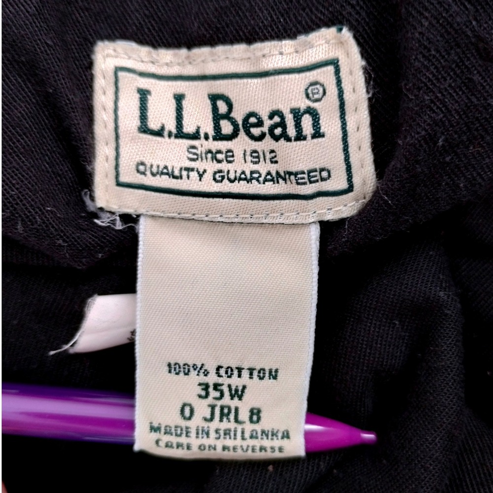 LL Bean Mens Corduroy Pants Chocolate Brown Classic‎ Fit Cotton Size 35 x 30 - Picture 4 of 11
